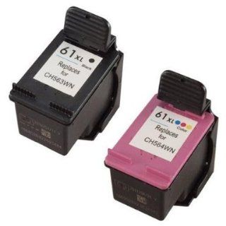 HouseOfToners HP 61XL 61 XL CH563WN   Remanufactured in USA Black CH564WN   Remanufactured in USA Color Ink Cartridge for Deskjet 1050 1051 (Alternative Cartridge Replacement) Electronics
