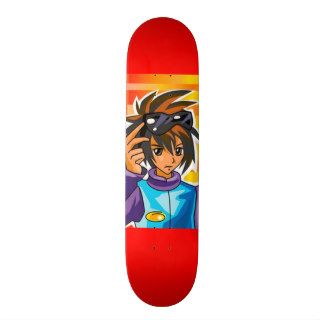 Asian Cartoon Art Skateboard