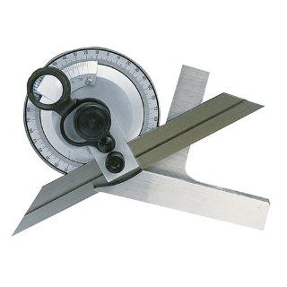 TTC Universal Bevel Protractor Set   Model JP 548 Blade Length 6" Graduation 1° dial Type of Reading Inch Surface Roughness Comparators