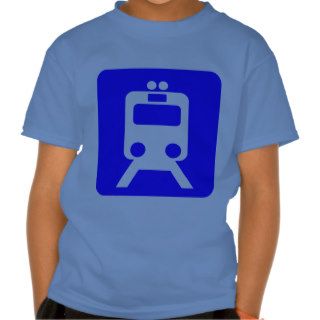 Train Sign   Blue Shirts