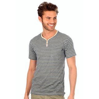 191 Unlimited Men's Striped Henley Tee 191 Unlimited Casual Shirts