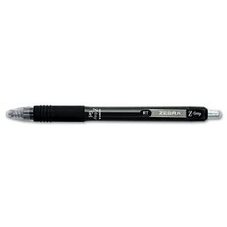 Z Grip Retractable Gel Pen, Black Ink. Medium, Dozen 