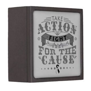Carcinoid Cancer Take Action Fight For The Cause Premium Keepsake Boxes