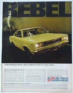 1967 AMC Rebel 550 Sports Sedan Print Ad (771)  