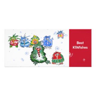 Best KIWIshes Kiwi Christmas Cartoon Card Personalized Invite