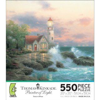 Thomas Kinkade 550 Piece Jigsaw Puzzle   Beacon of Hope Toys & Games