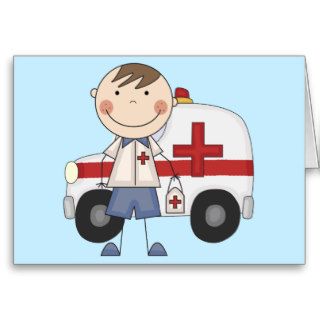 Male EMT T shirts and Gifts Greeting Cards