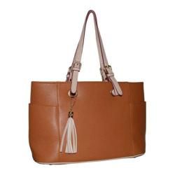 Women's Blingalicious Leatherette Handbag Q2022 Camel Blingalicious Tote Bags