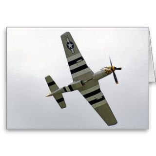 WW2 P51 Mustang Plane Card