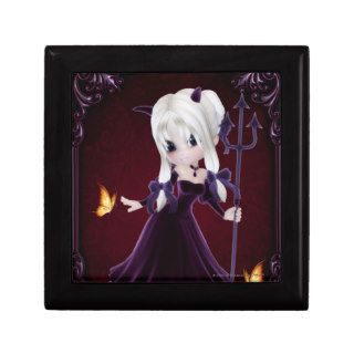 Little Cookie Devil Girl 7 Fantasy Art Jewelry Box