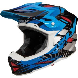 Fly Racing Default Adult Full Face Bike Race BMX Helmet   Black/Blue / X Large Automotive