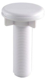 LDR 551 6415WT Faucet Hole Cover   1/2 Inch Threaded Shank, White   Faucet Aerators And Adapters  