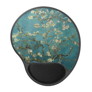 The flower the branch of the almond which blooms gel mouse mats
