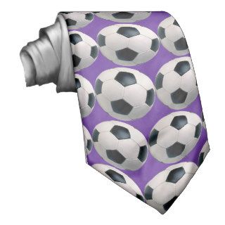 Soccer Tie (purple background)