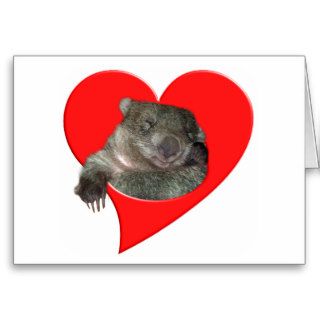 Valentine's Day Gifts, Wombat Love Cards