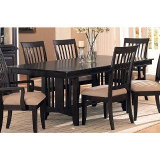 Sunset Collection Cappuccino Finish Wood Formal Dining Table  