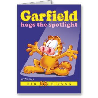 Garfield Hogs The Spotlight Note Card