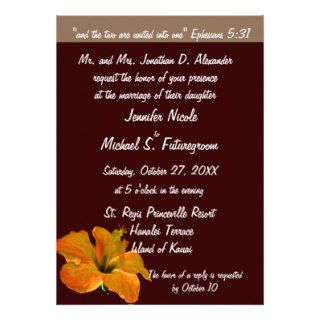 Fall Wedding Autumn Colors  Two Become One Personalized Invite