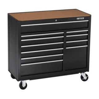Fortress 41 in. 11 Drawer Rolling Cabinet FSD41BBLK11