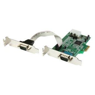 Startech Com 2 Port Low Profile Native RS232 PCI Express Serial Card w/ 16550 UART