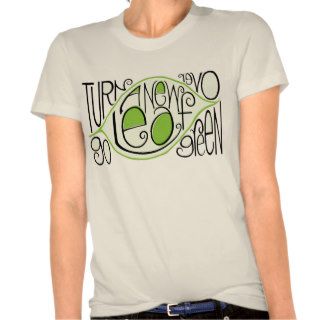 Go Green Leaf Organic Ladies T shirt