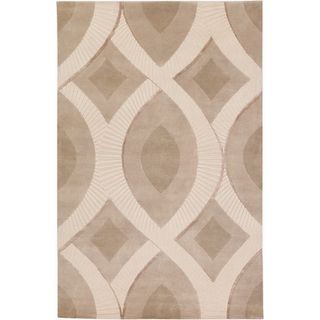 Candice Olson Hand knotted Olney Ivory Moroccan Pattern Wool Rug (2' x 3') Surya Accent Rugs