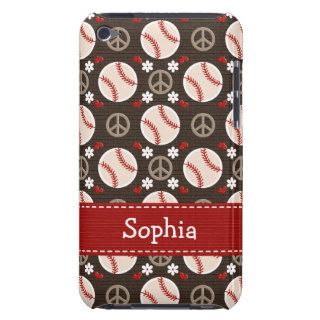 Peace Love Baseball iPod Touch Case Mate Cover 4g