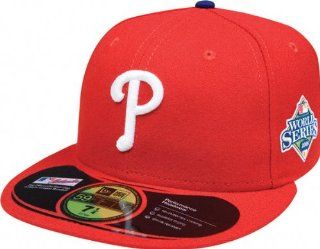 Philadelphia Phillies 2008 World Series On Field Fitted Hat  Sports Fan Baseball Caps  Sports & Outdoors