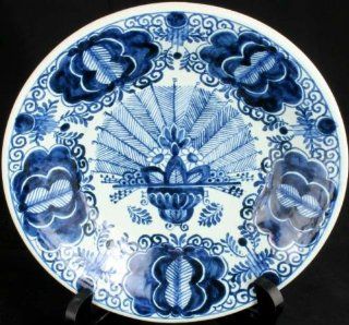 Nice Vintage Hand Painted Blue Delft Plate Peacock OUD  Other Products  