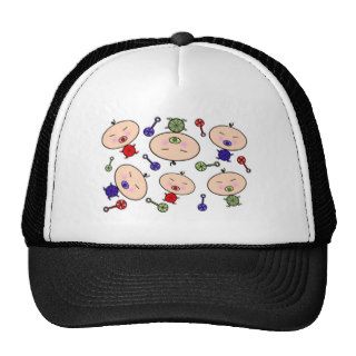 Tiny Tots Baby Pattern Mesh Hats