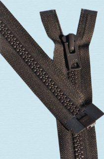 36" Vislon Zipper ~ YKK #10 Molded Extra Heavy Separating   570 Brown (1 Zipper / Pack)