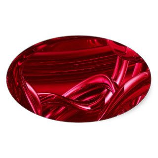 DREAMLAND RED ABSTRACT WALLPAPER BACKGROUNDS RANDO OVAL STICKERS