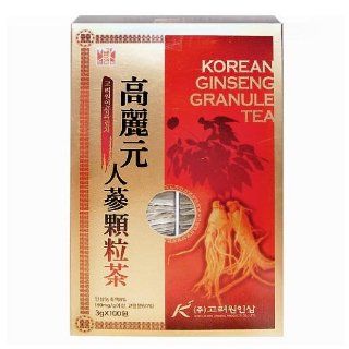 [HEALTH TEA] Korea Food Korean Ginseng Granule Tea 3g X 100T 인삼차 인삼  Green Teas  Grocery & Gourmet Food