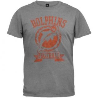Miami Dolphins   Vintage Logo Soft T Shirt Clothing