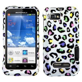 MYBAT MOTXT556HPCIM614NP Slim and Stylish Snap On Protective Case for Motorola Defy XT   Retail Packaging   Colorful Leopard Cell Phones & Accessories