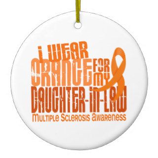 I Wear Orange Daughter In Law Multiple Sclerosis M Ornament