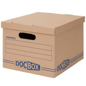 Doc Box 10 in. x 12 in. x 15 in. Document Storage Boxes (10 Pack) 1001009