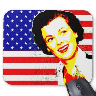 American woman all american mouse mats