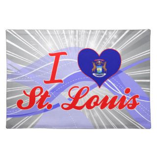 I Love St. Louis, Michigan Placemat