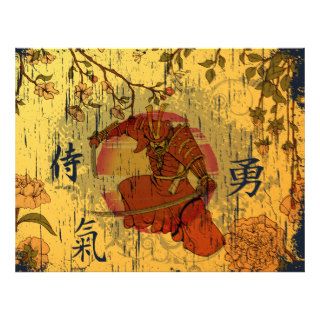 Samurai Warrior ~ Vintage Japanese Kanji Character Letterhead