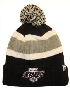 Los Angeles LA Kings NHL Long Beanie Knit Ski Cap Hat w/ POM 