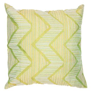 Contemporary Poly Dupione Asian Green Square Pillows (Set of 2) JRCPL Throw Pillows