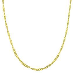 14k Yellow Gold 18 inch Flat Cable Chain Necklace Gold Necklaces