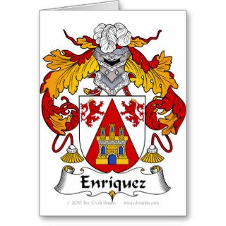 Enriquez Family Crest Card
