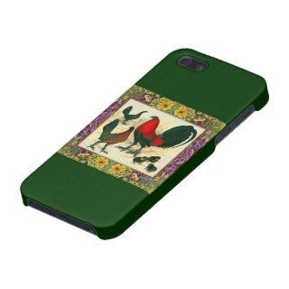 Game Fowl Flowered Frame iPhone 5 Cases