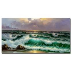Rio 'Waves III' Canvas Art Trademark Fine Art Canvas