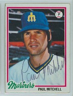 Paul Mitchell AUTO 1978 Topps #558 Mariners Bulk Auction Lot Break Sports Collectibles