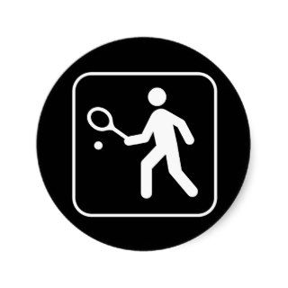 Tennis Symbol Sticker
