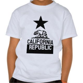 CALIFORNIA REPUBLIC State Flag T Shirts