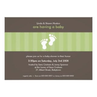 BABY SHOWER INVITES  happy feet 13L